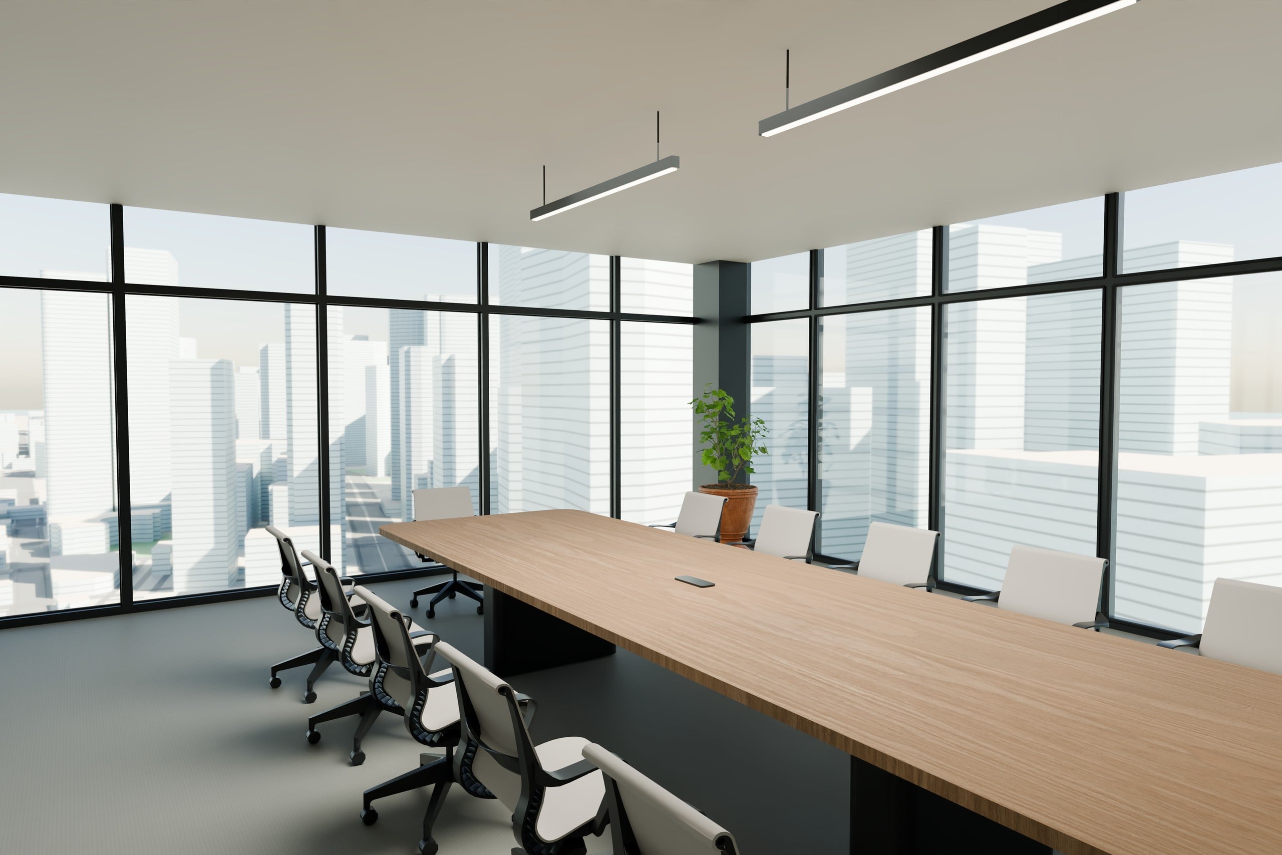 Boardroom of the PLANORA concept office.