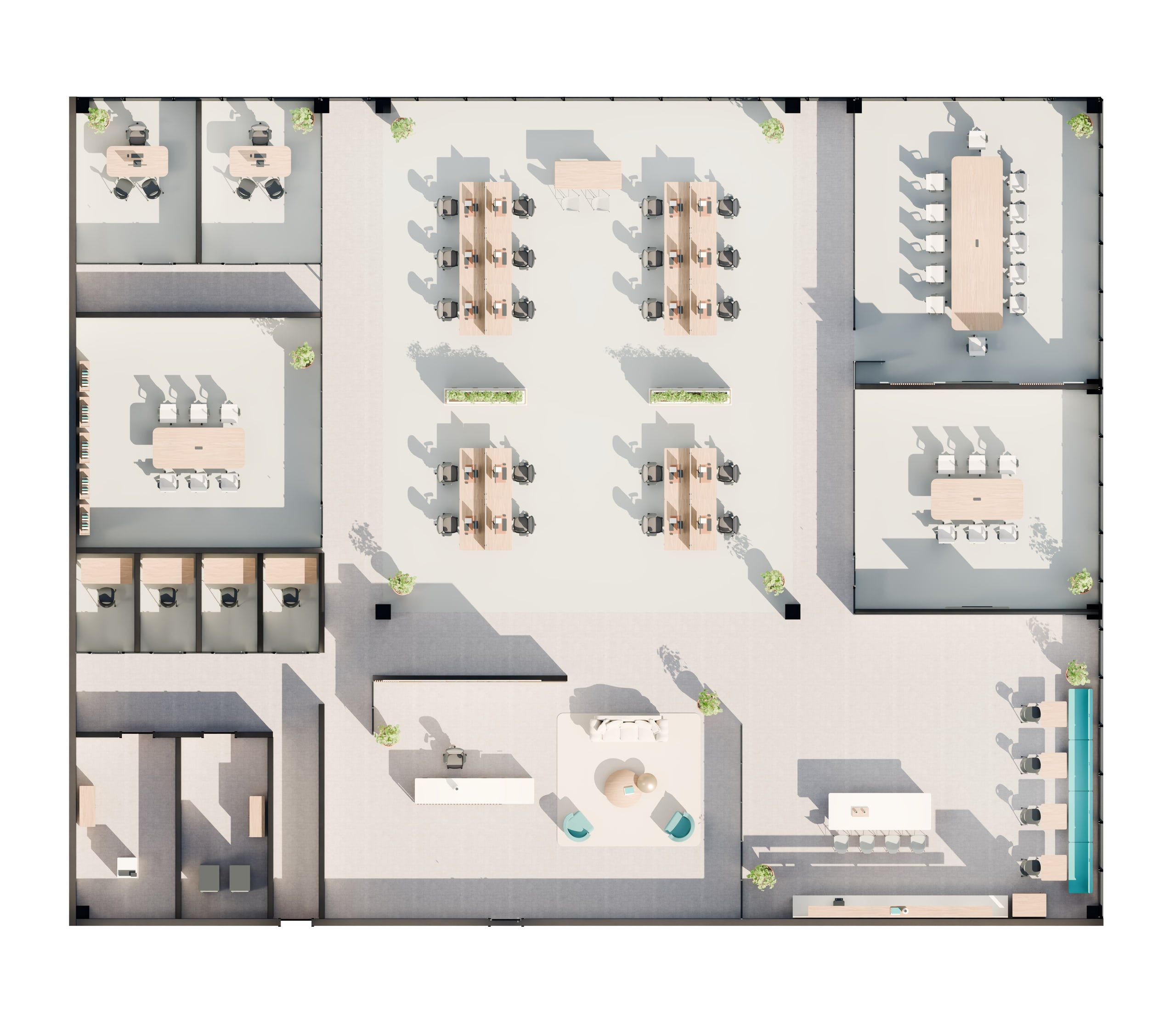 Office plan used in the PLANORA Decision demonstration.